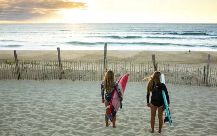 Surfing in Vieux-Boucau-les-Bains